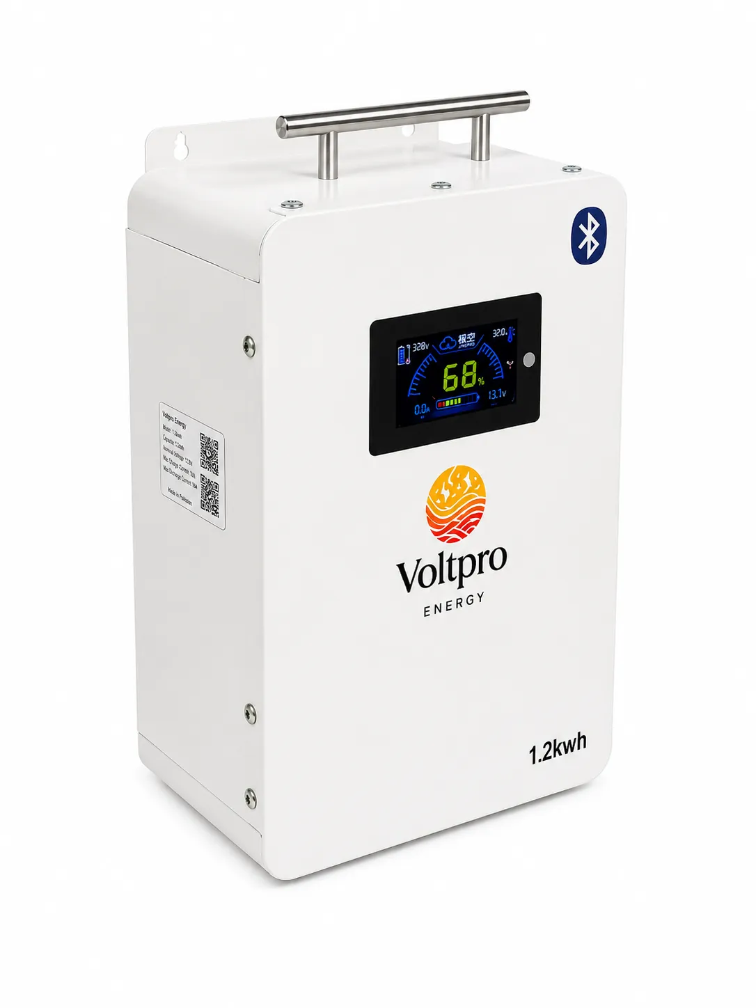 Voltpro Energy 12 Volt 100 Ampere LiFePO4 Lithium Battery with JK Smart BMS, Active Balancing & LCD Display - View 4