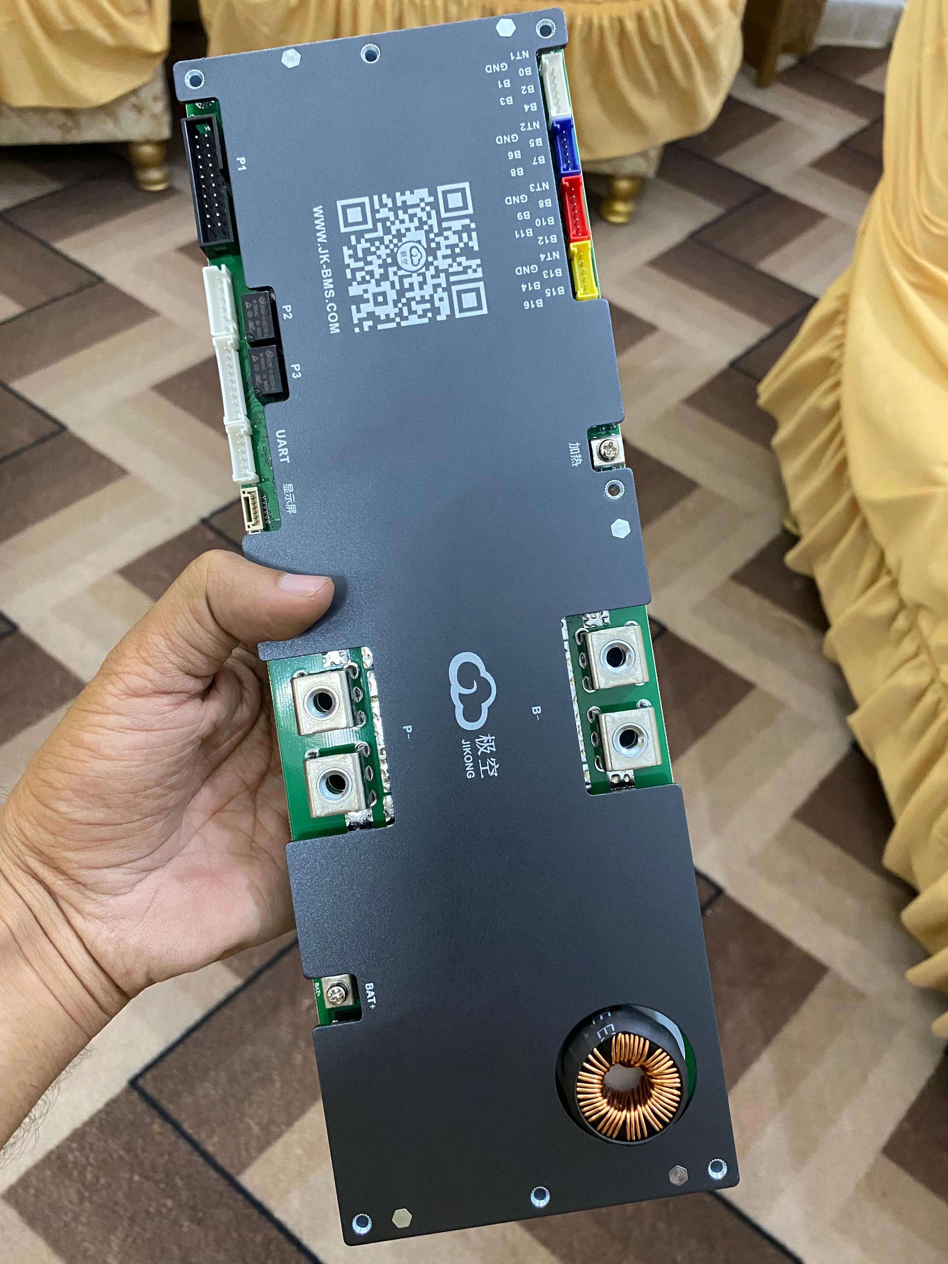 JK-PB1A16S15P Inverter BMS 150A with 1A Active Balancer | 8S-16S LiFePO4, Lithium-Ion & LTO Battery Management System | CAN,