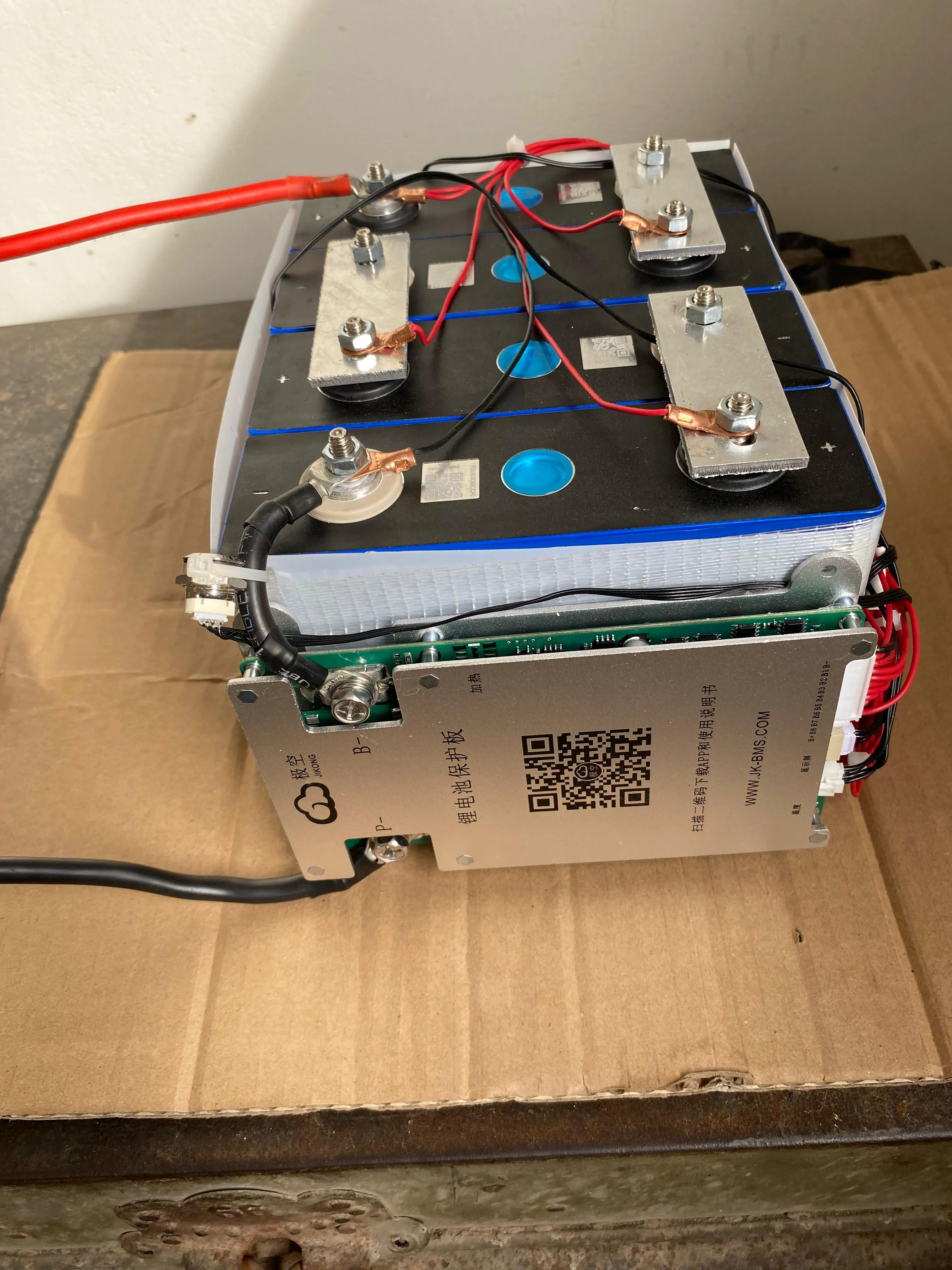 12V 100Ah LiFePO4 Open Battery EVE A Grade 6000+ Cycles | JK Smart BMS 100A | 200A Peak | 1A Active Balancing - View 5