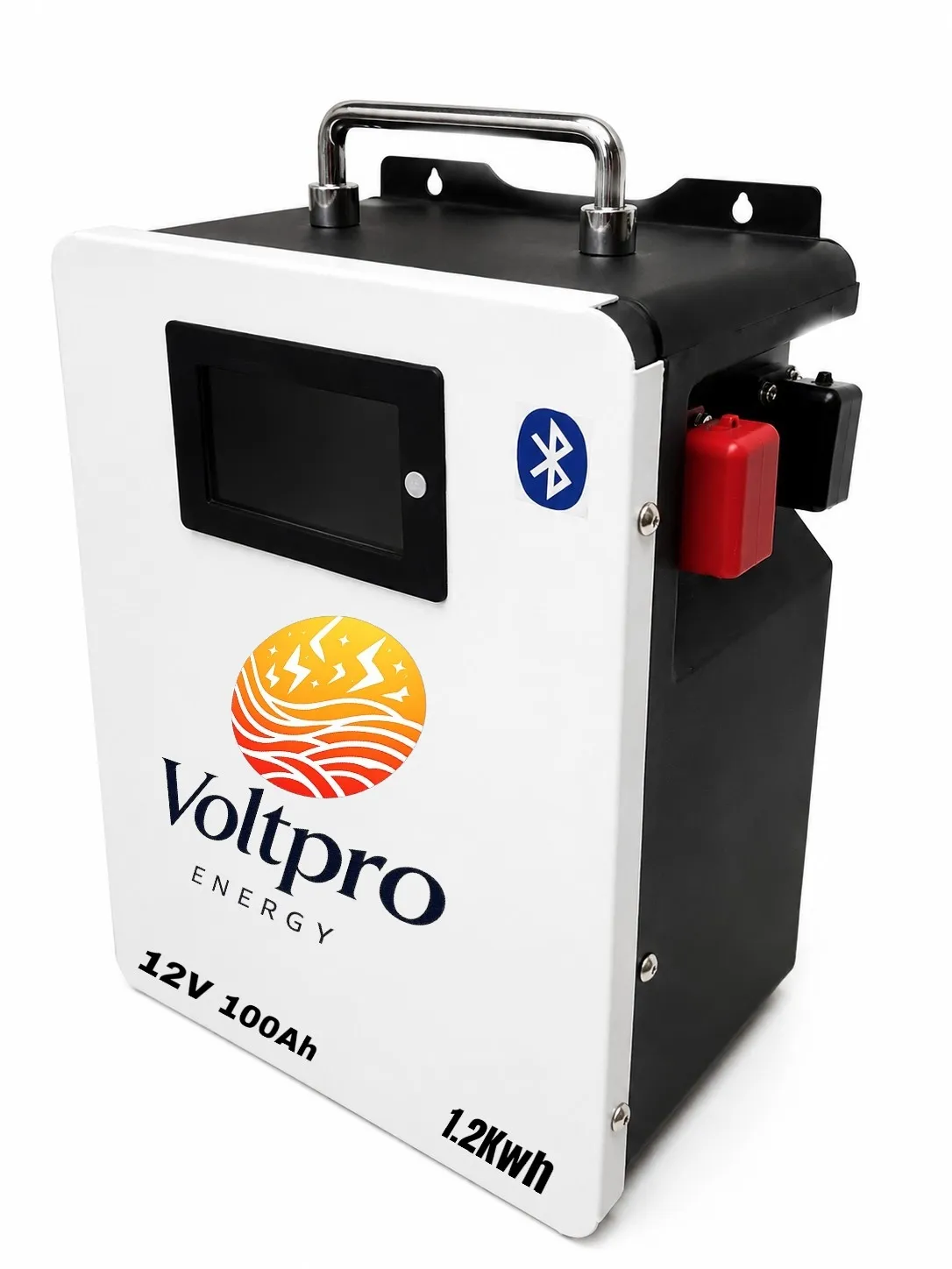 Voltpro Energy 12 Volt 100 Ampere LiFePO4 Lithium Battery with JK Smart BMS, Active Balancing & LCD Display - View 3