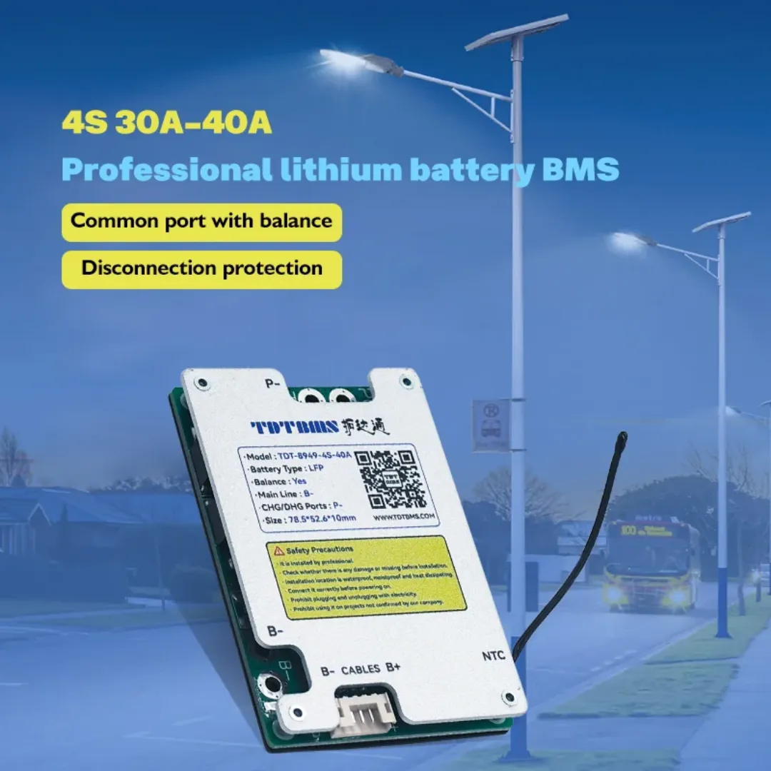 TDT 4S 40A LiFePO4 BMS with Balancing | 12.8V Battery Management System for Solar, UPS & Lithium Battery Packs - View 3