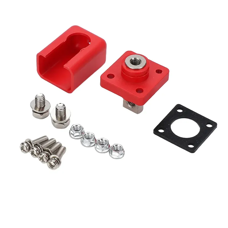 120A 100% Pure Copper Battery Terminal Set | Heavy Duty Positive & Negative Battery Connector for LiFePO4, Solar, UPS & Inver
