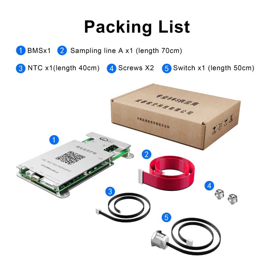 JK-BD6A8S10P Smart BMS 100A with 0.6A Active Balancer – 4S-8S LiFePO4, Lithium-Ion & LTO - View 8