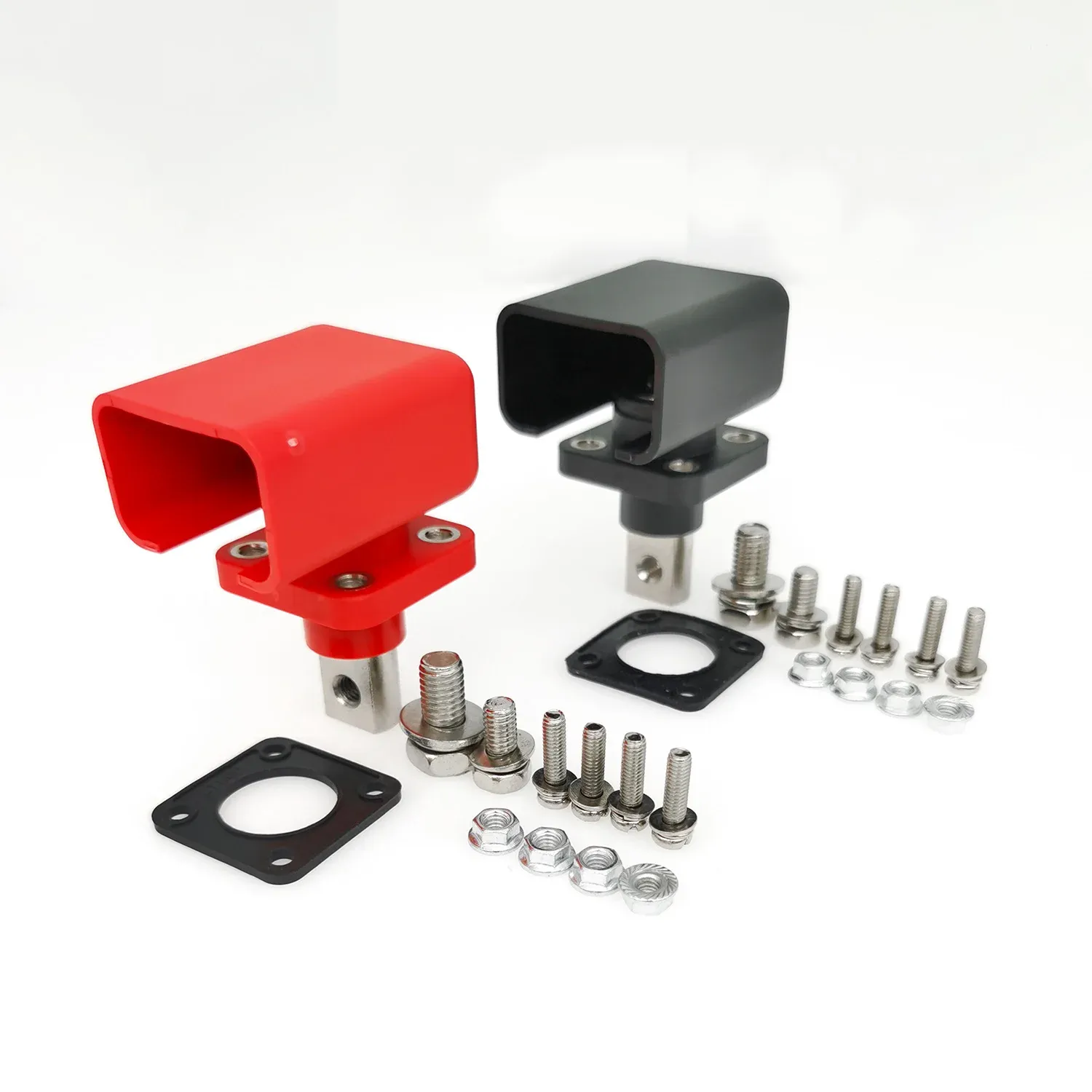 150A 100% Pure Copper Battery Terminal Set | Heavy Duty Positive & Negative Battery Connector for LiFePO4, Solar, UPS & Inver