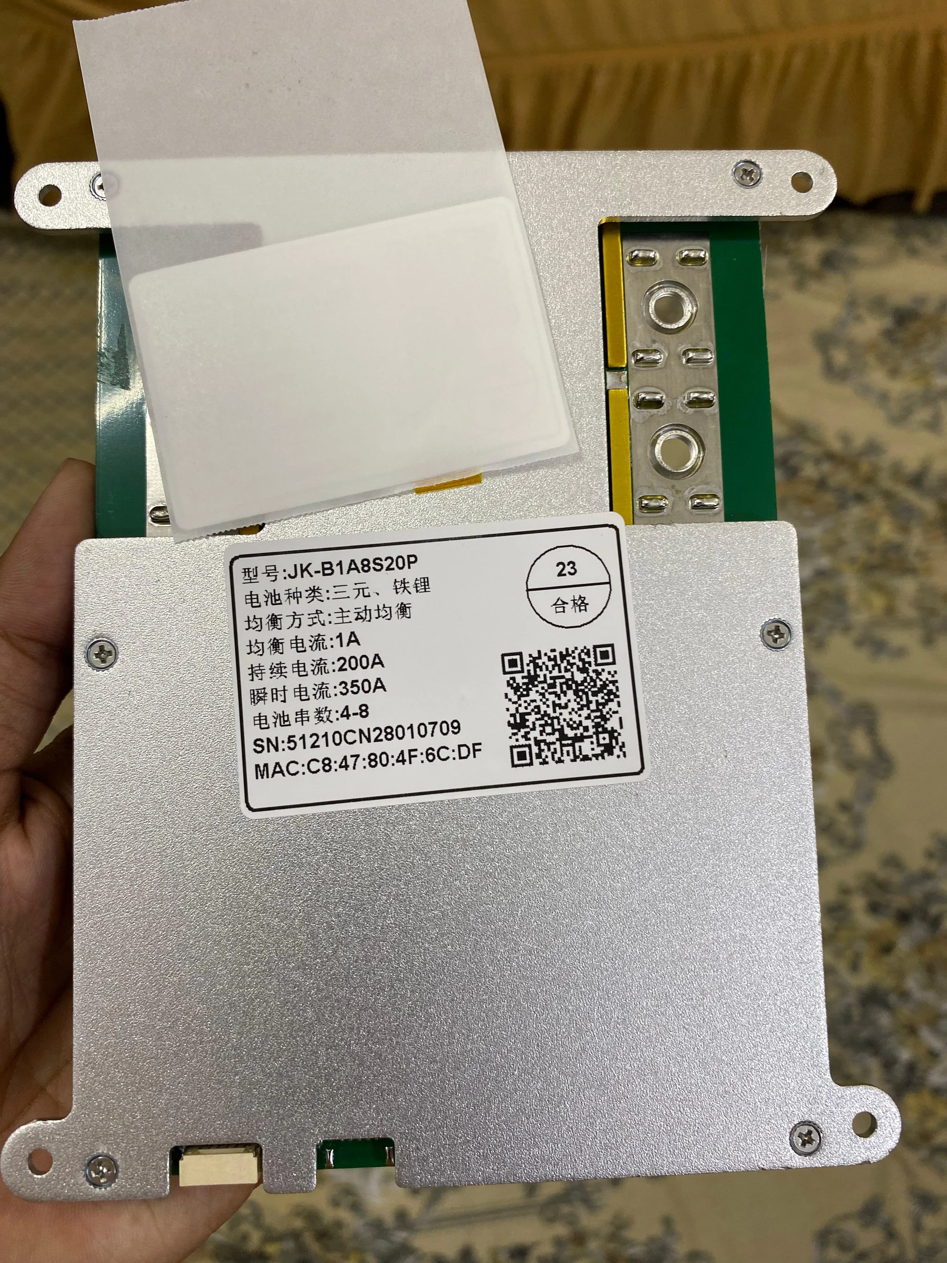 JK Smart BMS 200A 1A Active Balancer 4S-8S for LiFePO4 | Lithium-ion | LTO | Batteries Bluetooth Monitoring | LCD Display Com