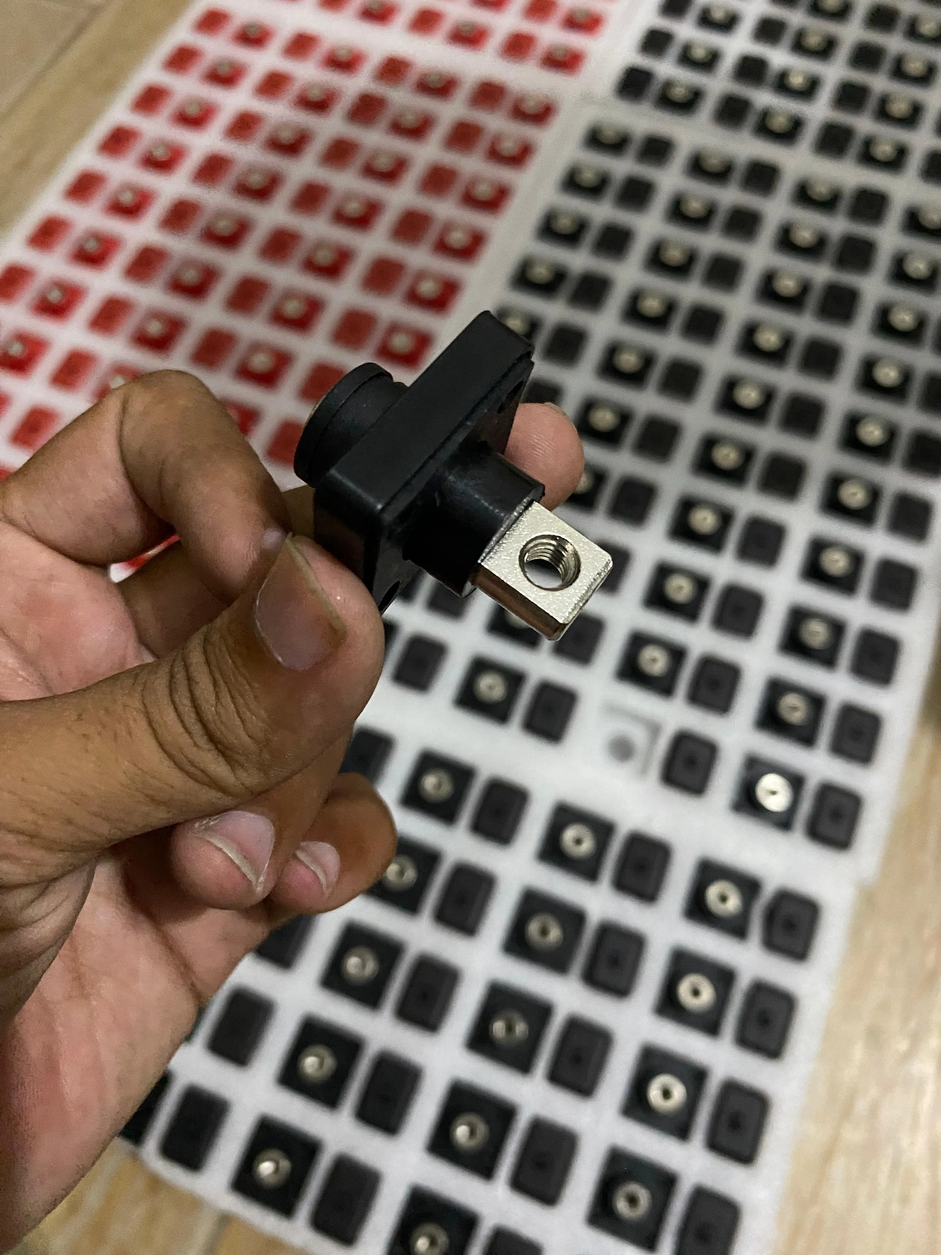 150A 100% Pure Copper Battery Terminal Set | Heavy Duty Positive & Negative Battery Connector for LiFePO4, Solar, UPS & Inver