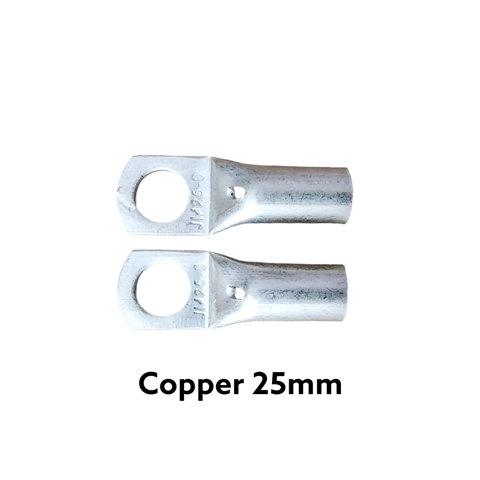 25mm² Copper Battery Lug | Nickel-Plated Heavy-Duty Cable Terminal | LiFePO4 & Inverter Battery