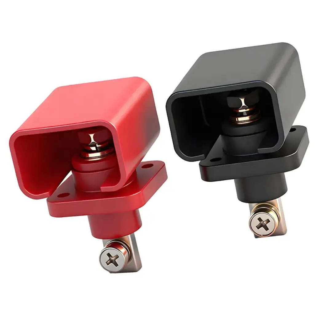 200A Pure Copper Battery Terminal Pair | Heavy Duty Positive & Negative Terminal for Lithium, Lifepo4, Solar & UPS Batteries