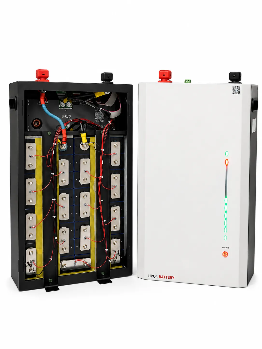 Voltpro Energy 16S 100Ah LiFePO4 Battery Box | 24V 200Ah Battery Casing | Smart & JK Inverter BMS Support | LED SOC Indicator