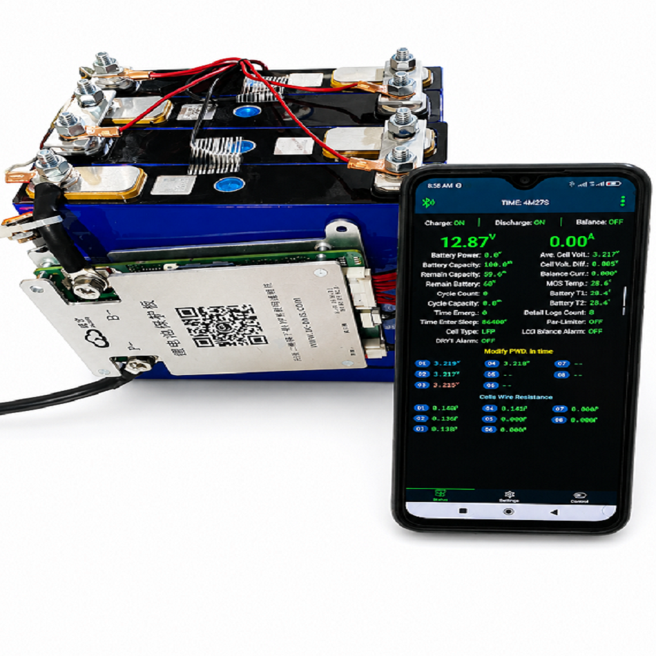 12V 50Ah LiFePO4 Open Battery - Angle 3