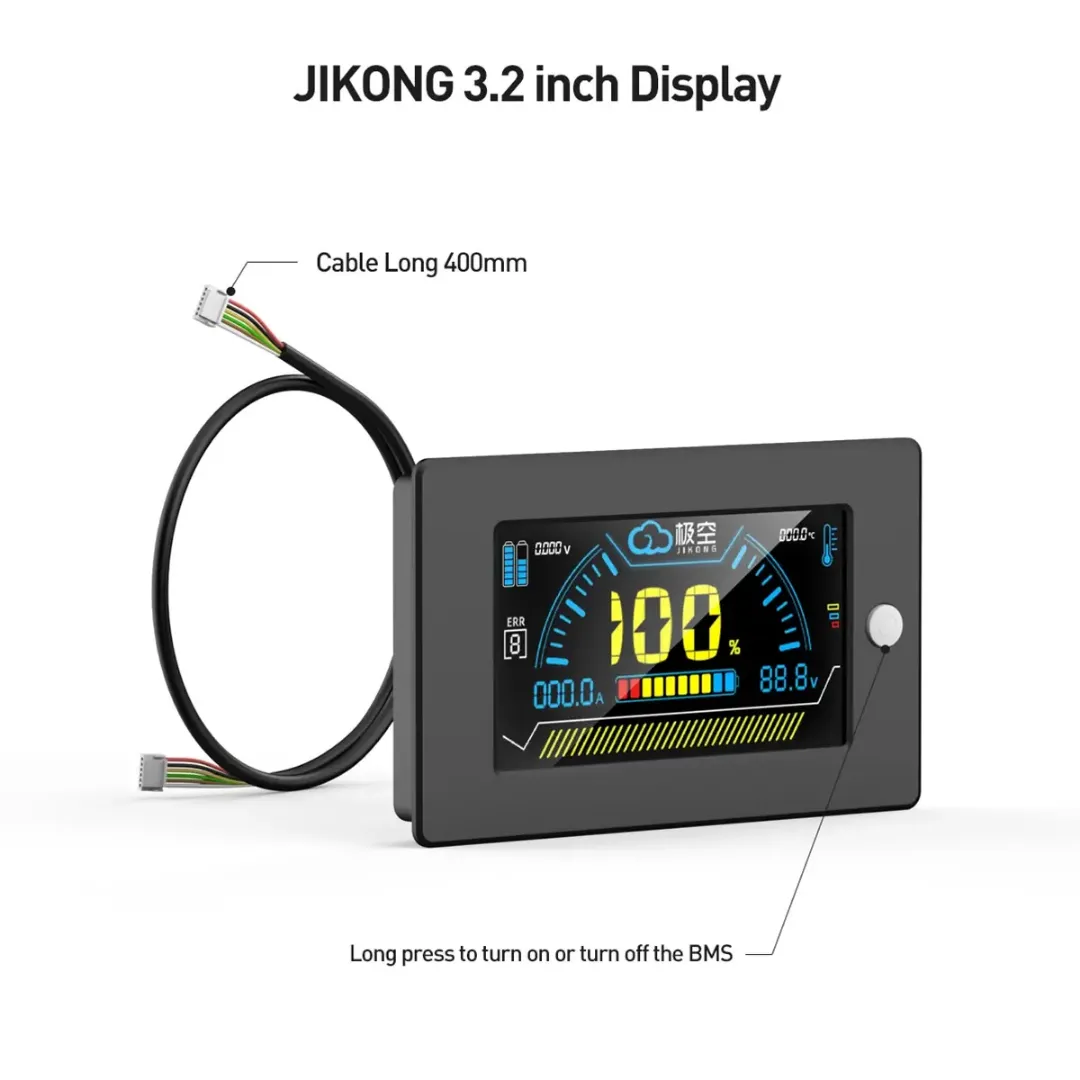 JK Smart LCD Display 3.2 Inch for JK BMS | Real-Time Battery Monitoring Screen - View 4