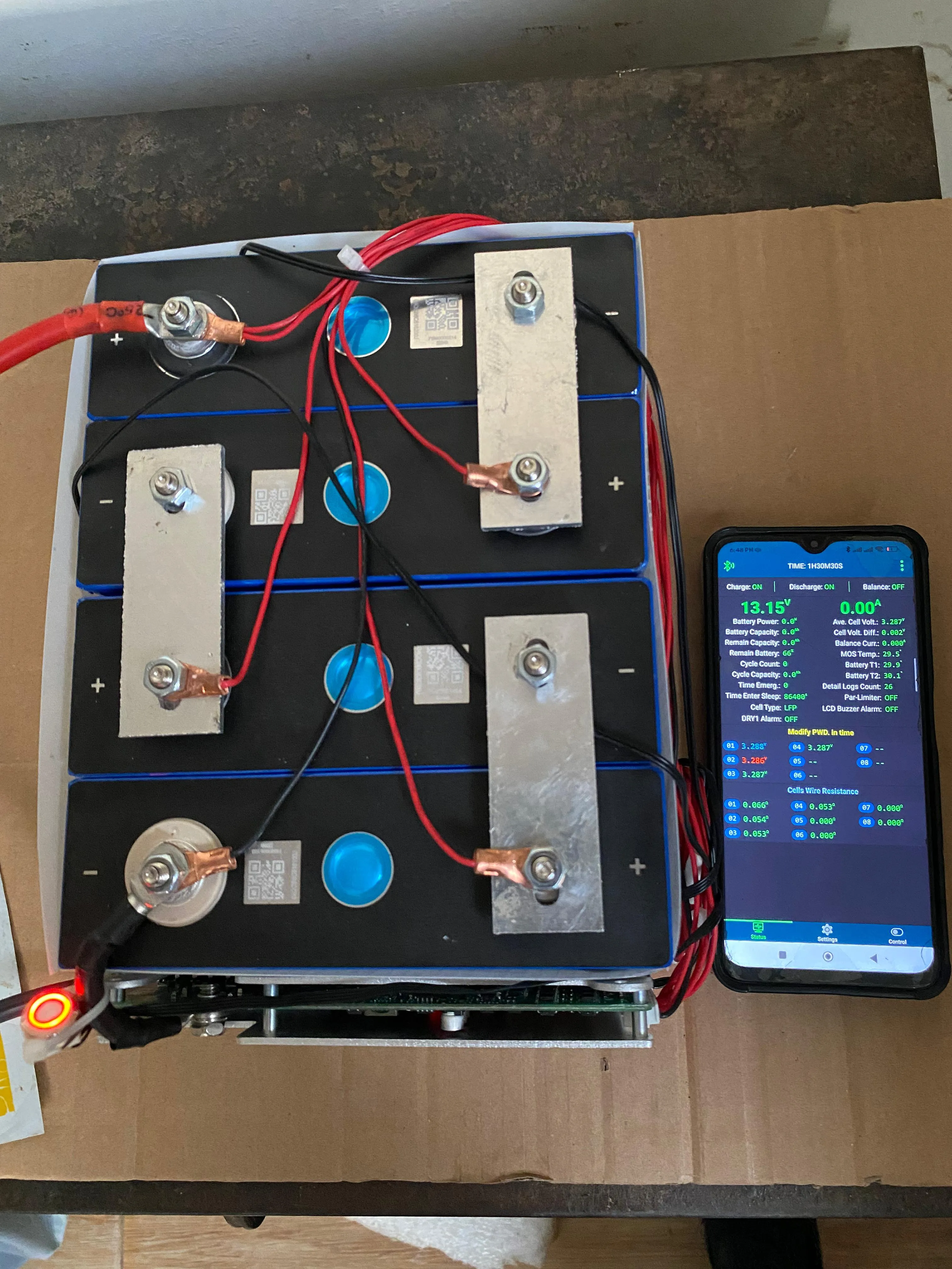 12V 100Ah LiFePO4 Open Battery EVE A Grade 6000+ Cycles | JK Smart BMS 100A | 200A Peak | 1A Active Balancing - View 4