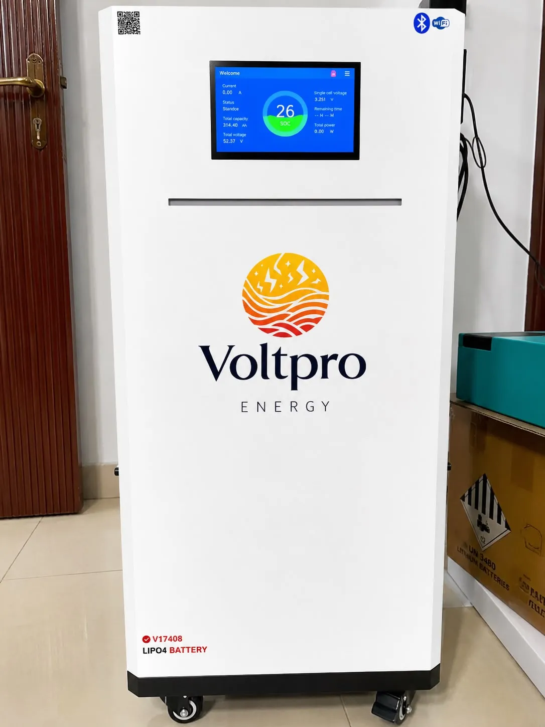 Voltpro Energy 24V 314Ah LiFePO4 Battery | EVE A-Grade 8000+ Cycles | JK Inverter BMS PB2A16S20P | 200A | 2A Active Balancing