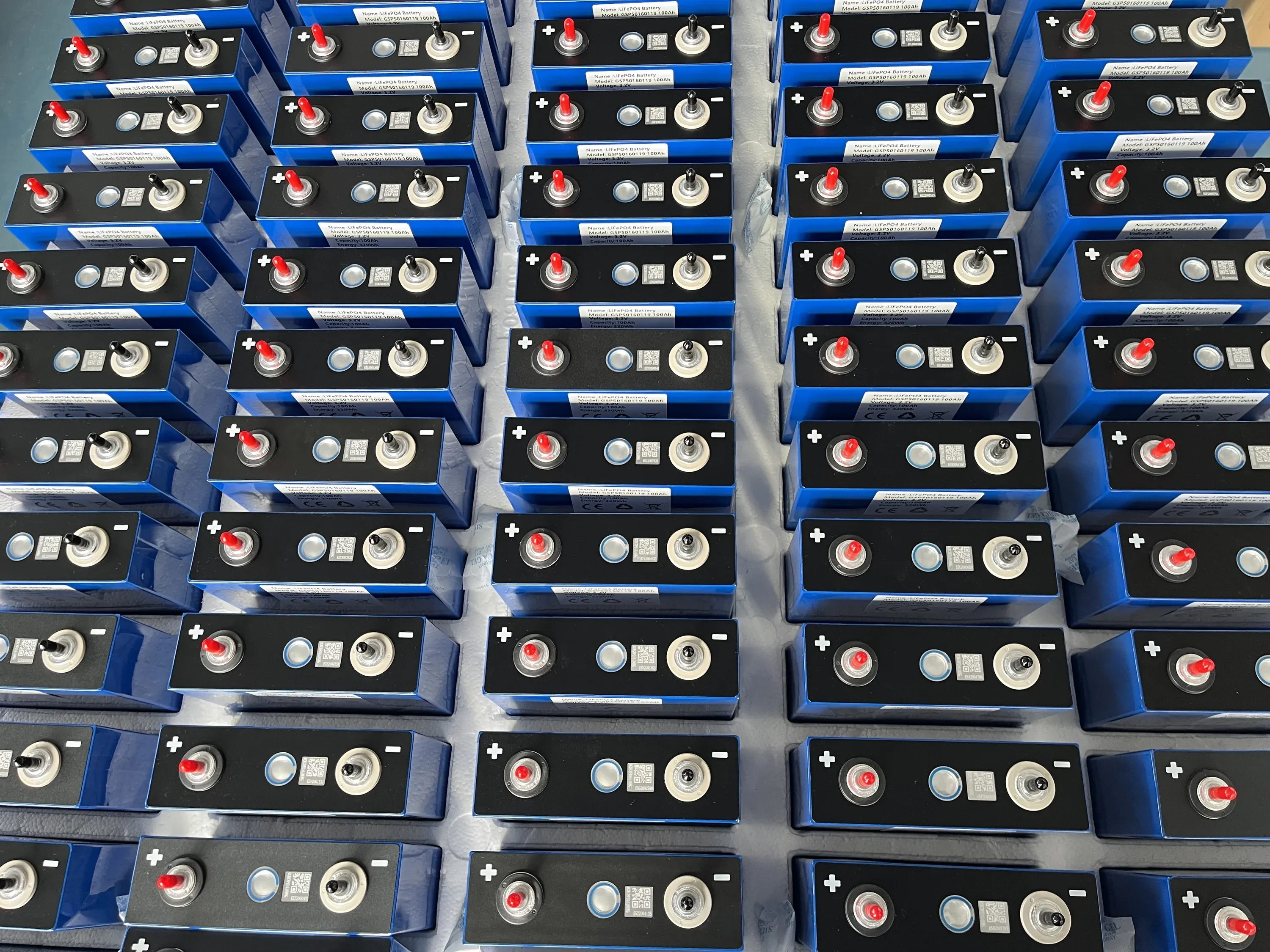 Great Power 3.2V 100Ah A-Grade LiFePO4 Cell | 5000 Cycles | 0.28mΩ IR | 1C Continuous Discharge - View 3