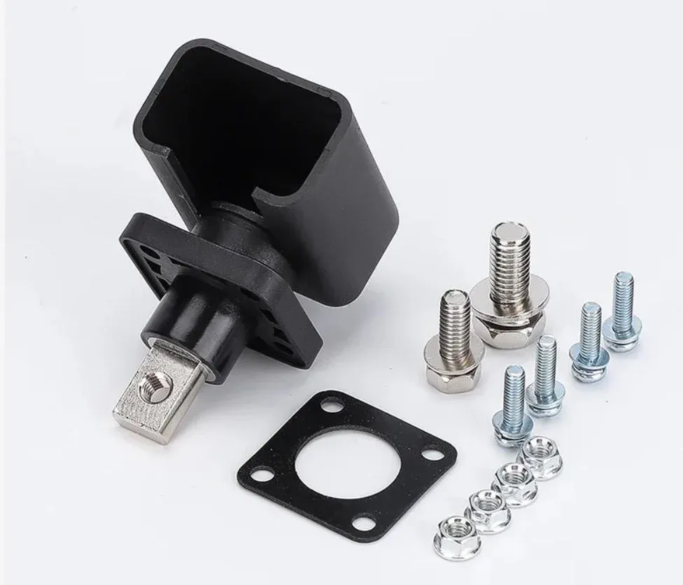120A 100% Pure Copper Battery Terminal Set | Heavy Duty Positive & Negative Battery Connector for LiFePO4, Solar, UPS & Inver