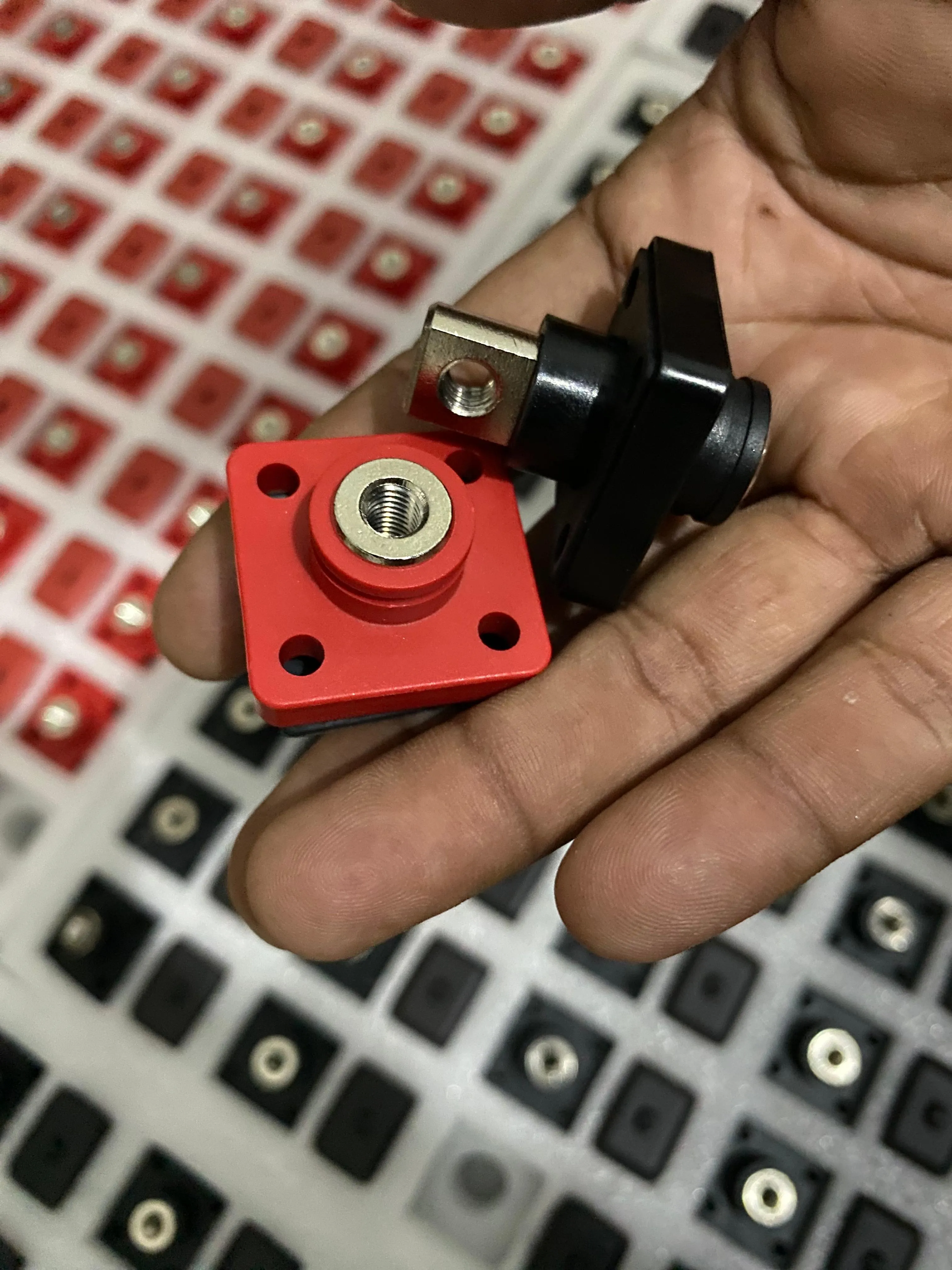 150A 100% Pure Copper Battery Terminal Set | Heavy Duty Positive & Negative Battery Connector for LiFePO4, Solar, UPS & Inver