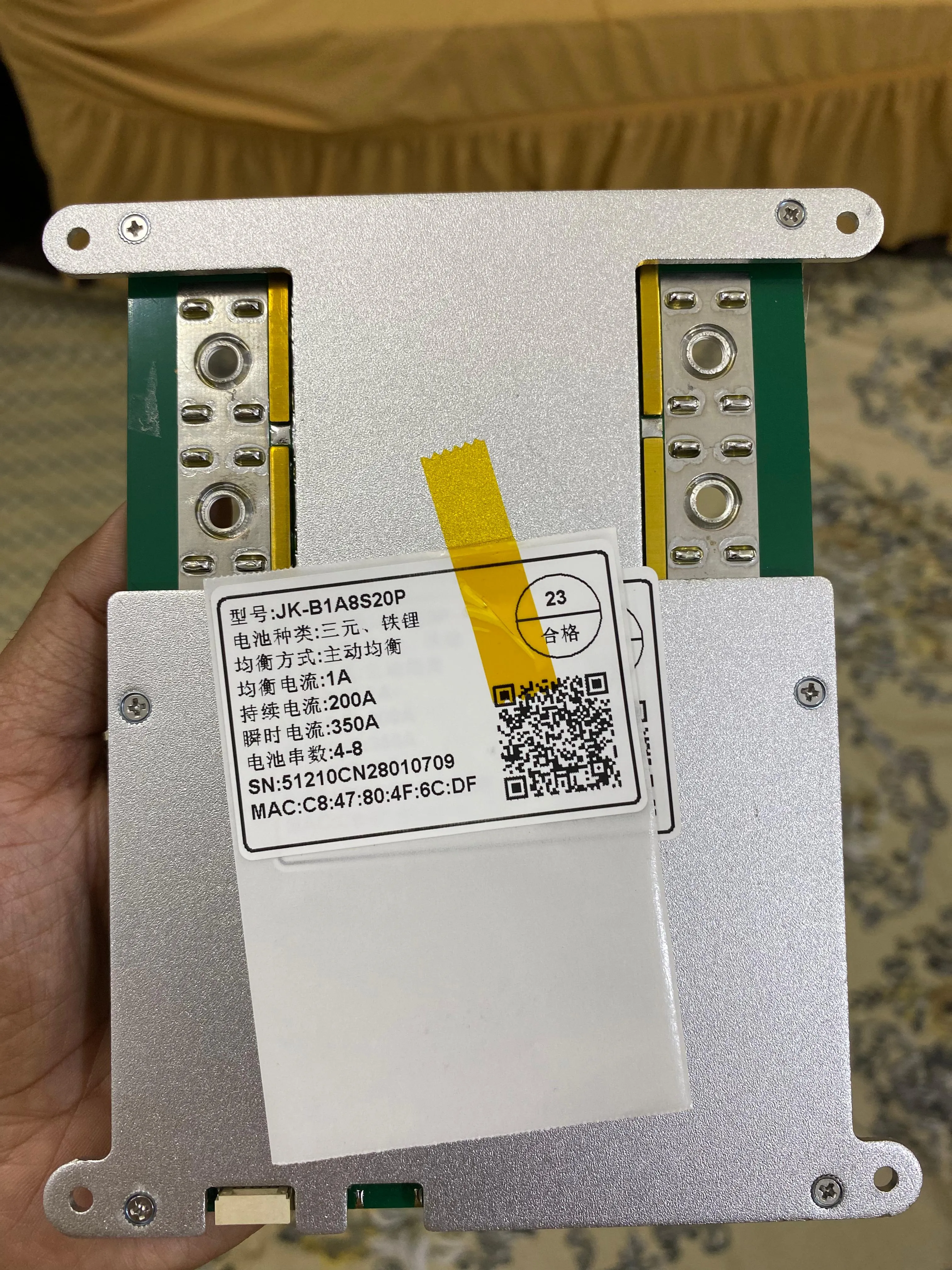 JK Smart BMS 200A 1A Active Balancer 4S-8S for LiFePO4 | Lithium-ion | LTO | Batteries Bluetooth Monitoring | LCD Display Com