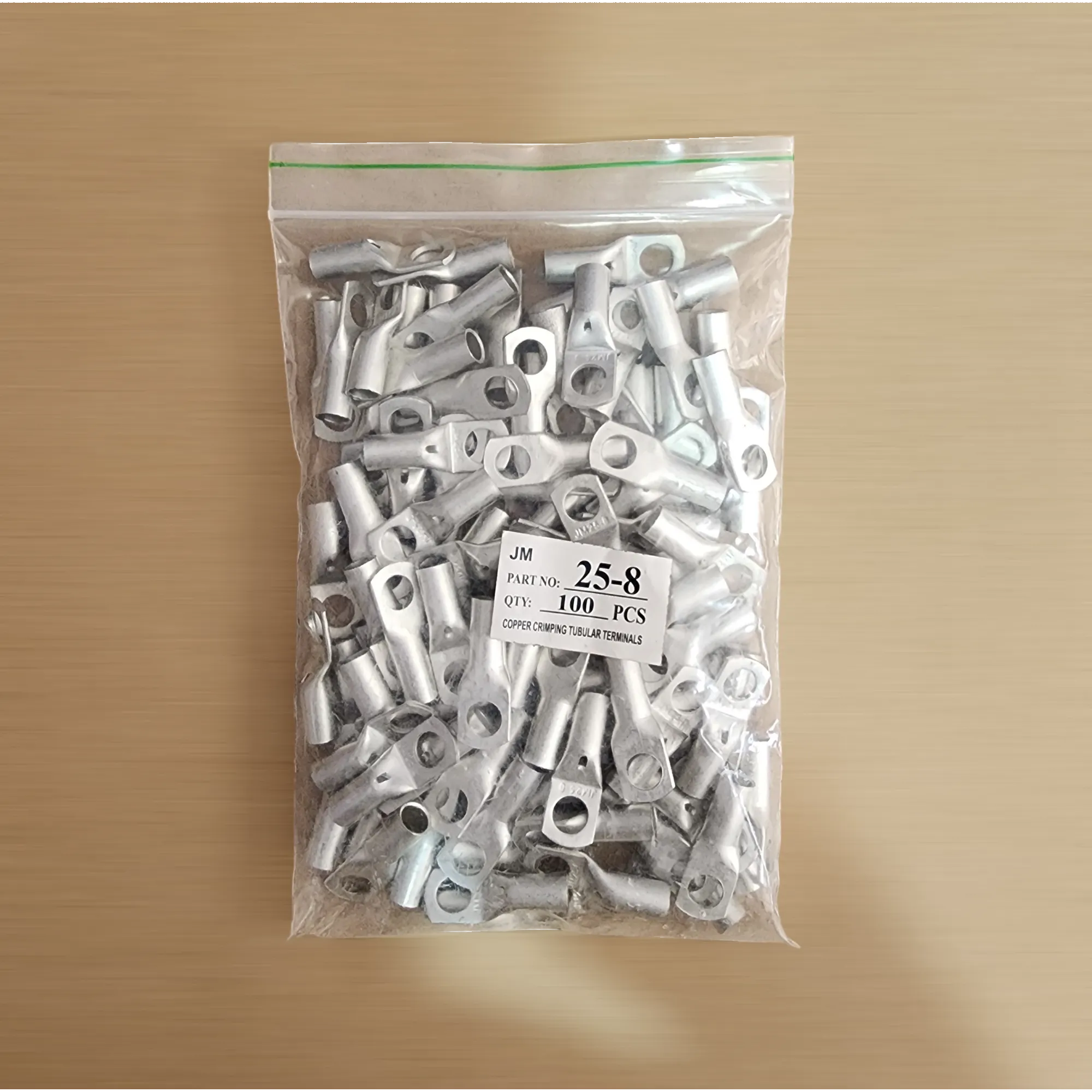 25mm² Copper Battery Lug | Nickel-Plated Heavy-Duty Cable Terminal | LiFePO4 & Inverter Battery - View 2